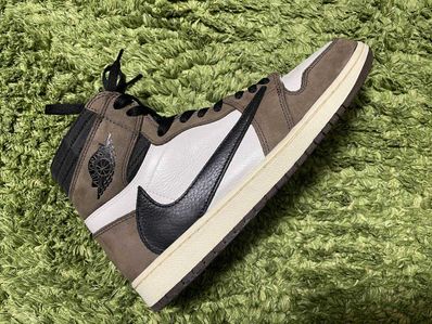 Travis Scott × Nike Air Jordan 1 Retro High OG TS SP "Sail/Dark Mocha"