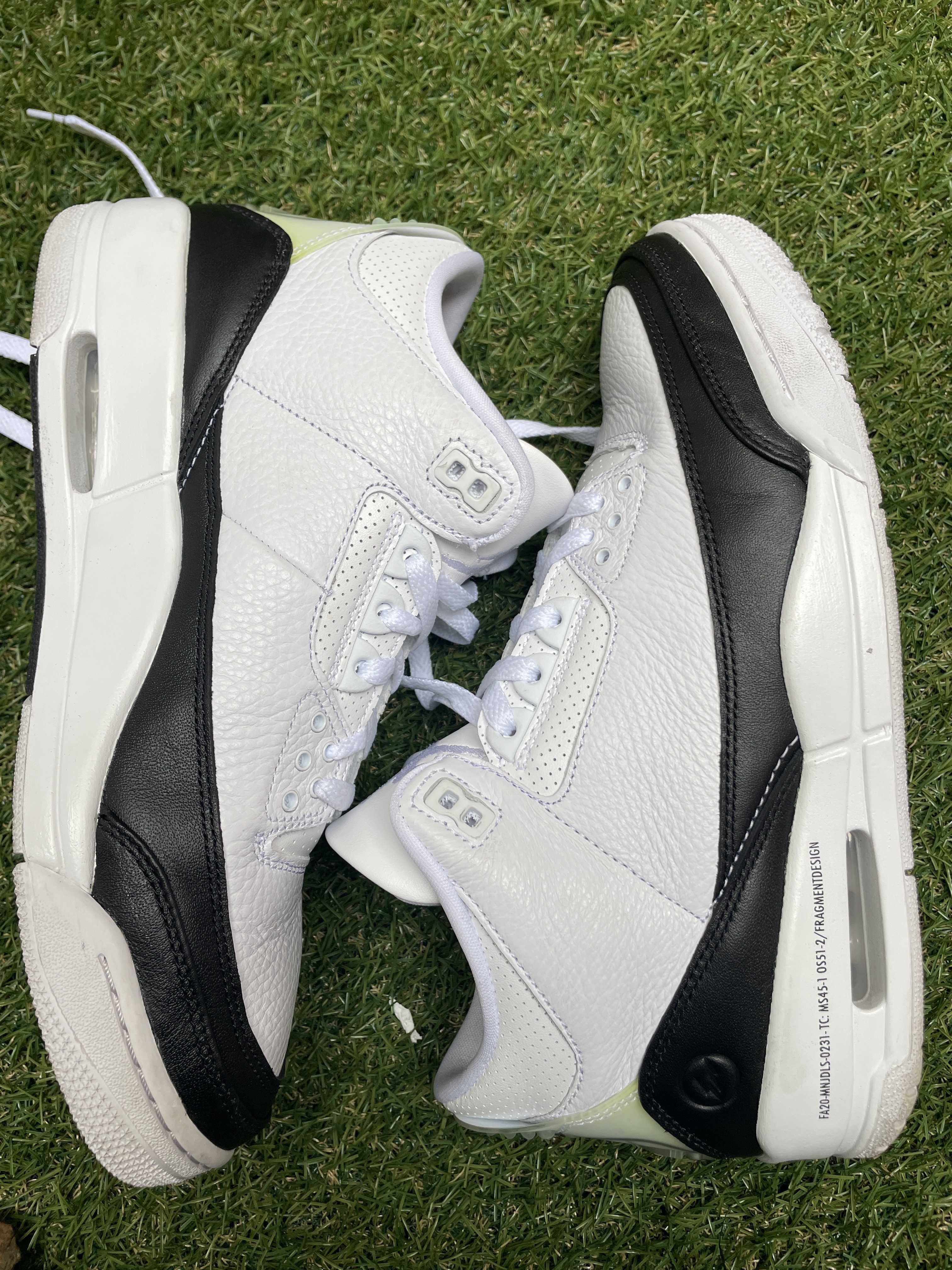 Fragment × Nike Air Jordan 3 "White/Black"