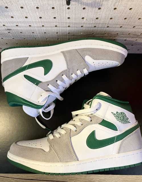Nike Air Jordan 1 Mid "Green Grey White"