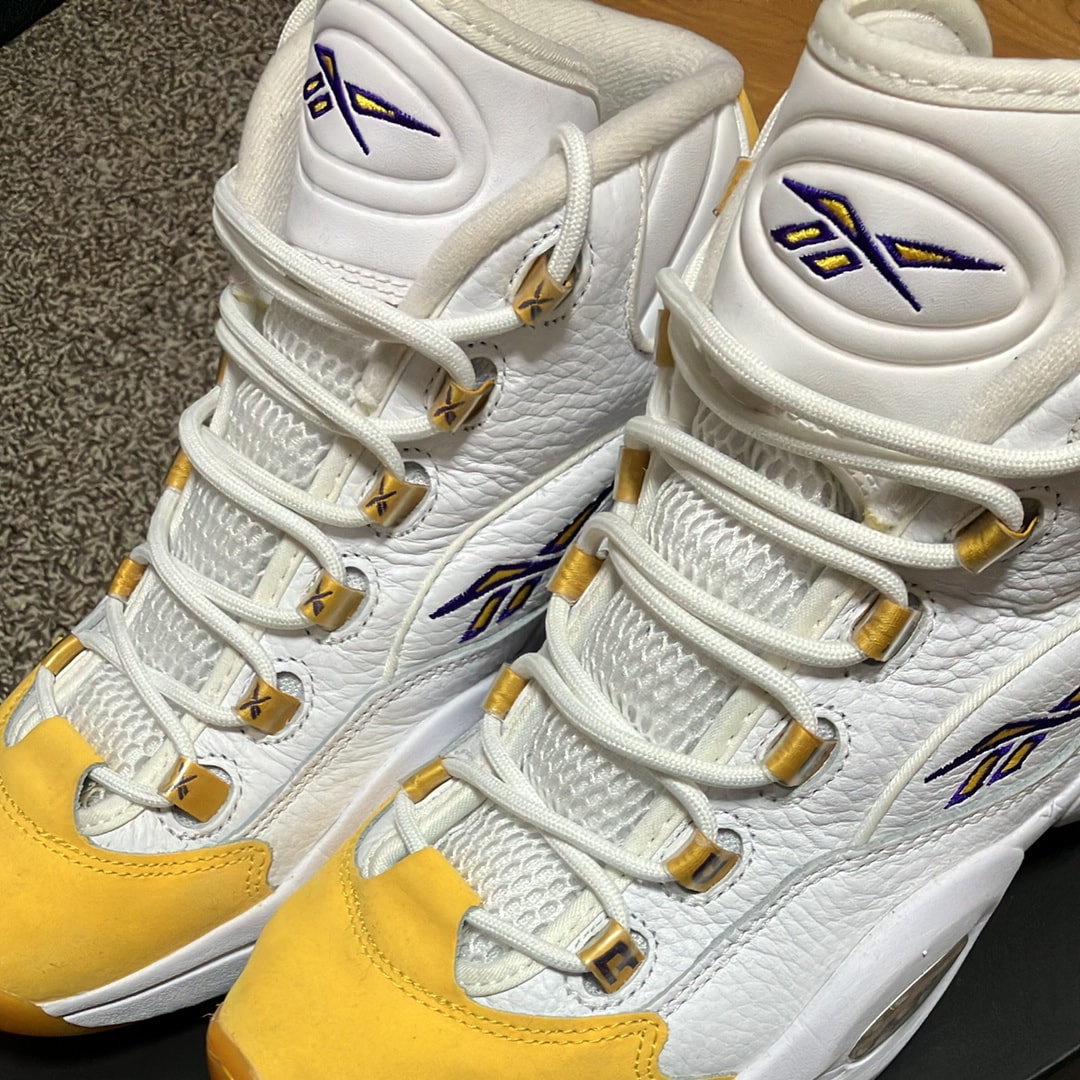 Reebok Question Mid "Yellow Toe"