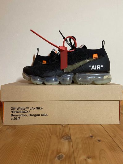 Off-White × Nike Air Vapormax "Black/Total Orange/Clear"