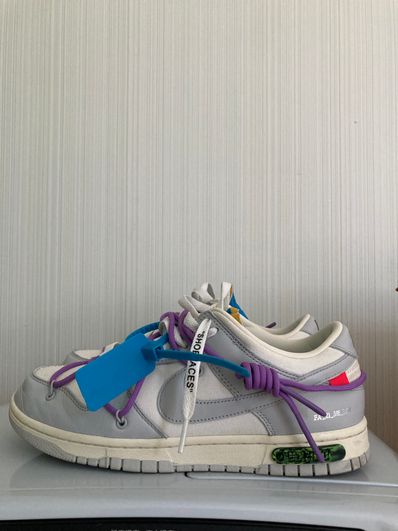 Off-White × Nike Dunk Low "Sail/Neutral Gray"