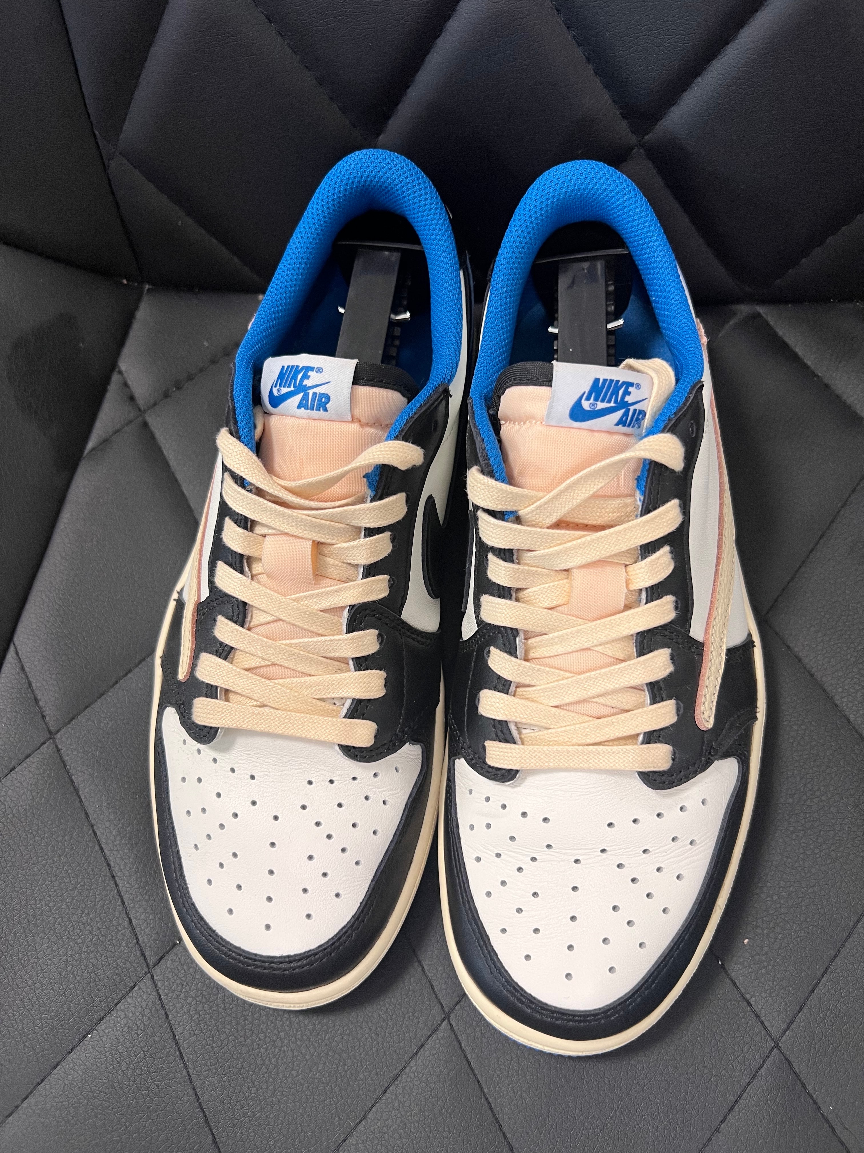 Travis Scott × fragment design × Nike Air Jordan 1 Low OG SP "Military Blue"