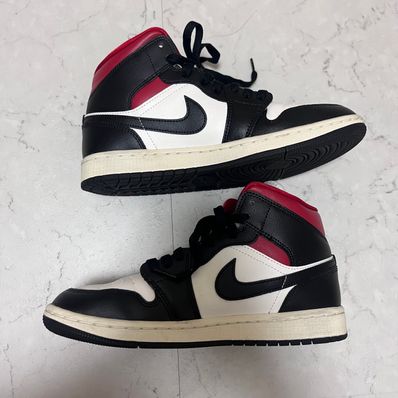 Nike Women's Air Jordan 1 Mid "Black/Gym Red"