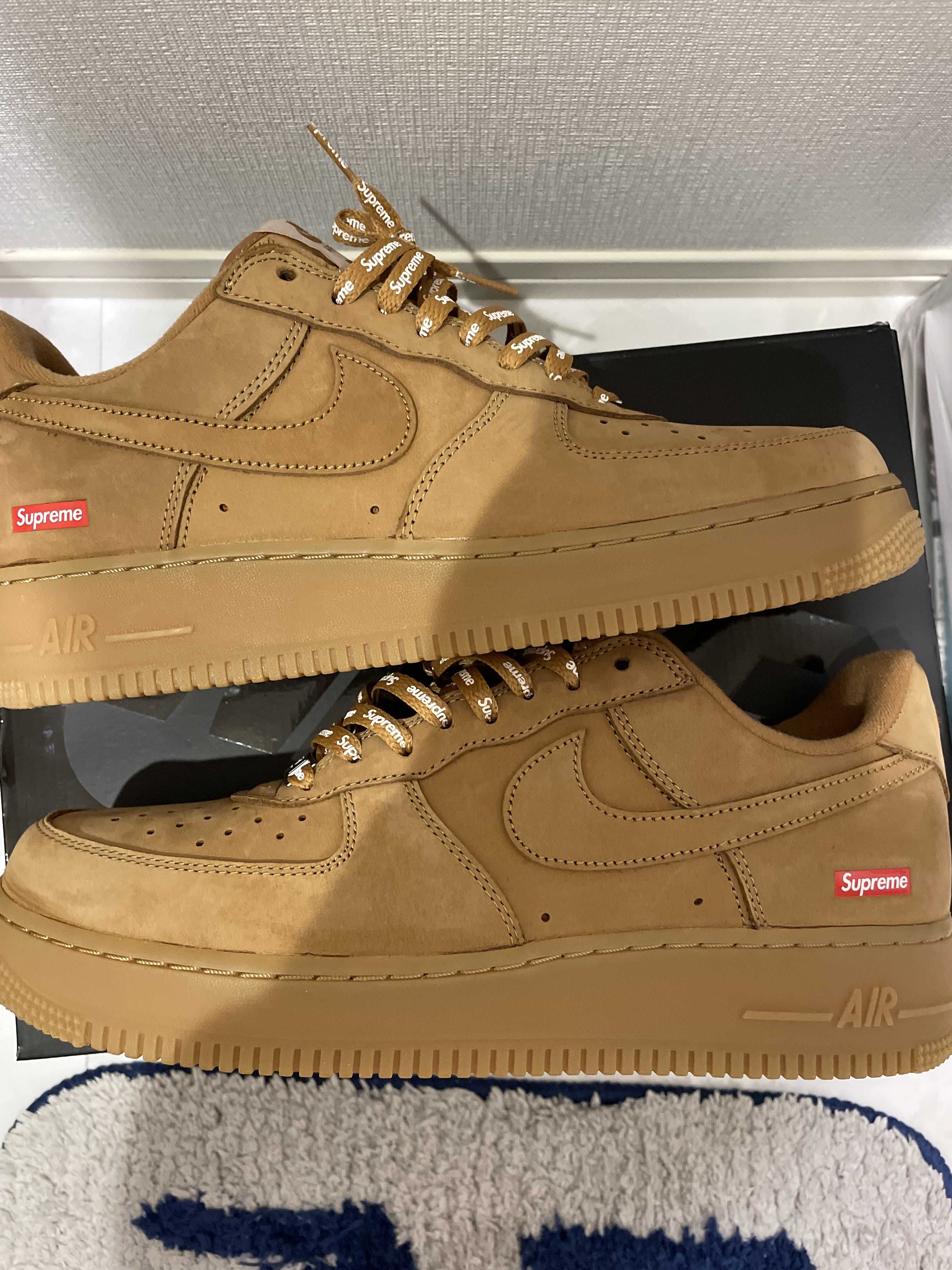 Supreme × Nike Air Force 1 Low "Flax/Wheat"