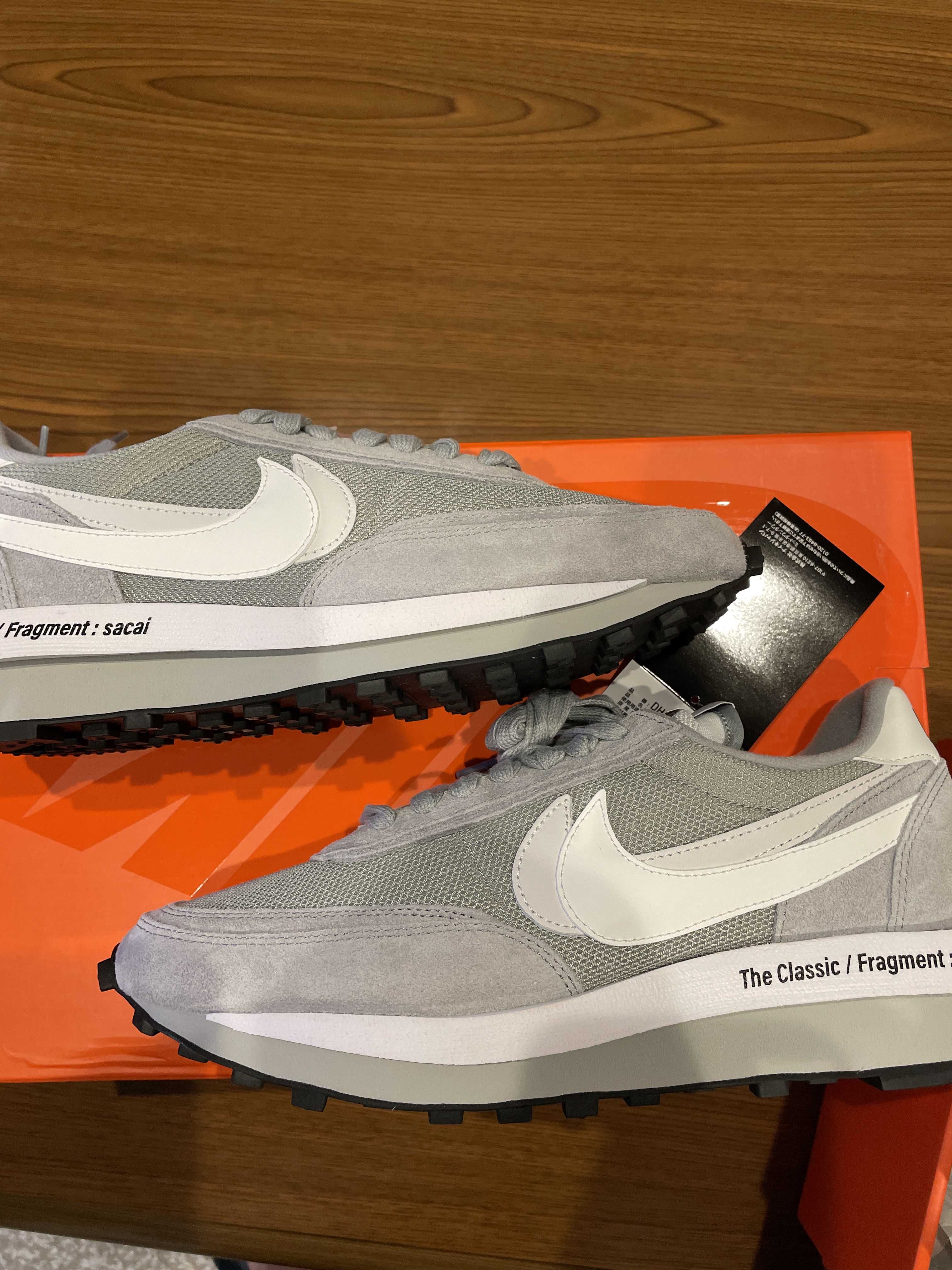 Fragment × sacai × Nike LD Waffle "Light Smoke Grey"