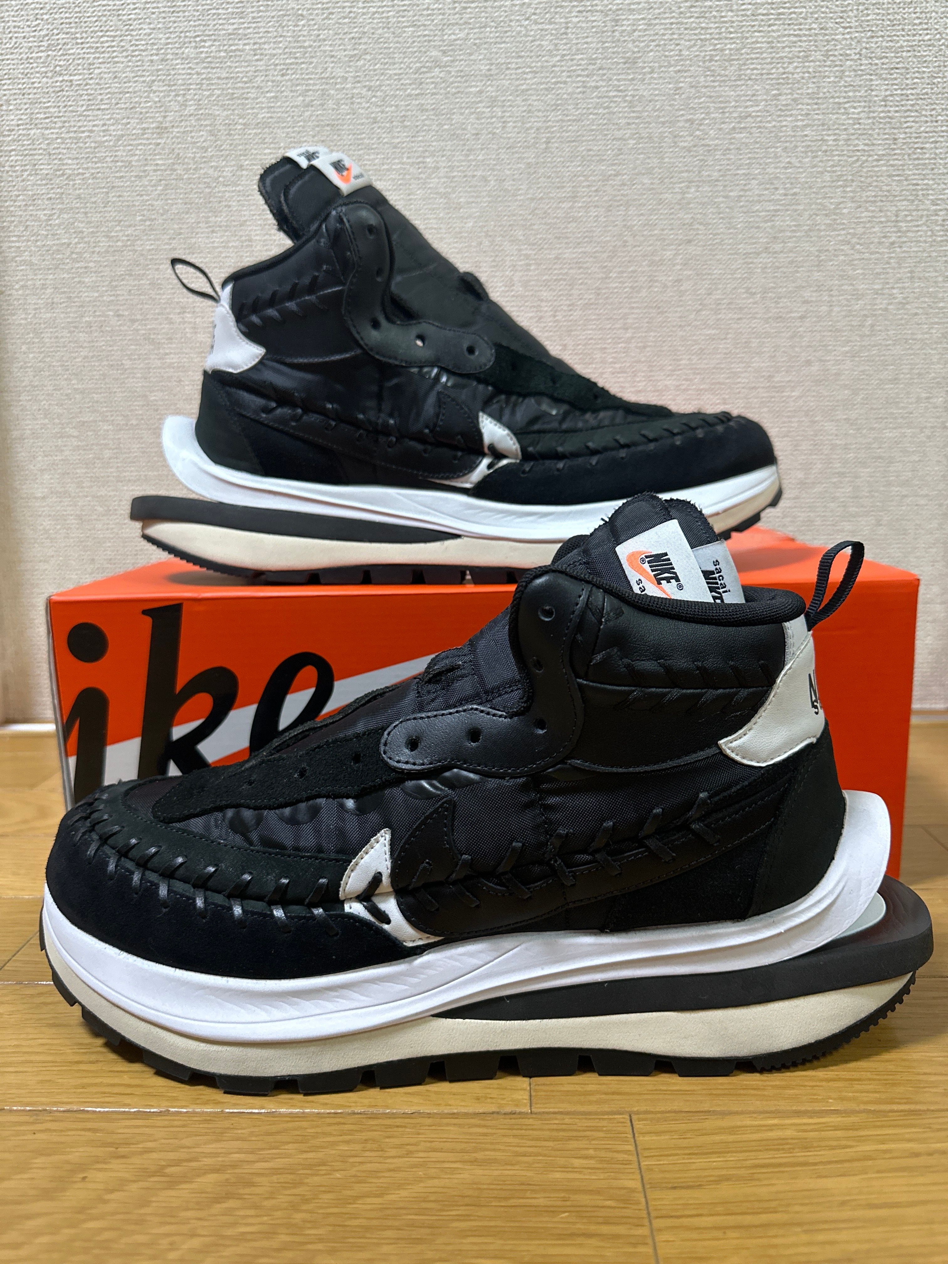 Jean-Paul Gaultier × sacai × Nike Vapor Waffle "Black/Black-White"