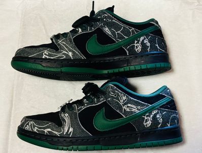 There Skateboards × Nike SB Dunk Low Pro "Anthracite and Gorge Green"