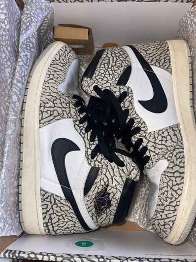 Nike Air Jordan 1 High OG "White Cement/Safari"