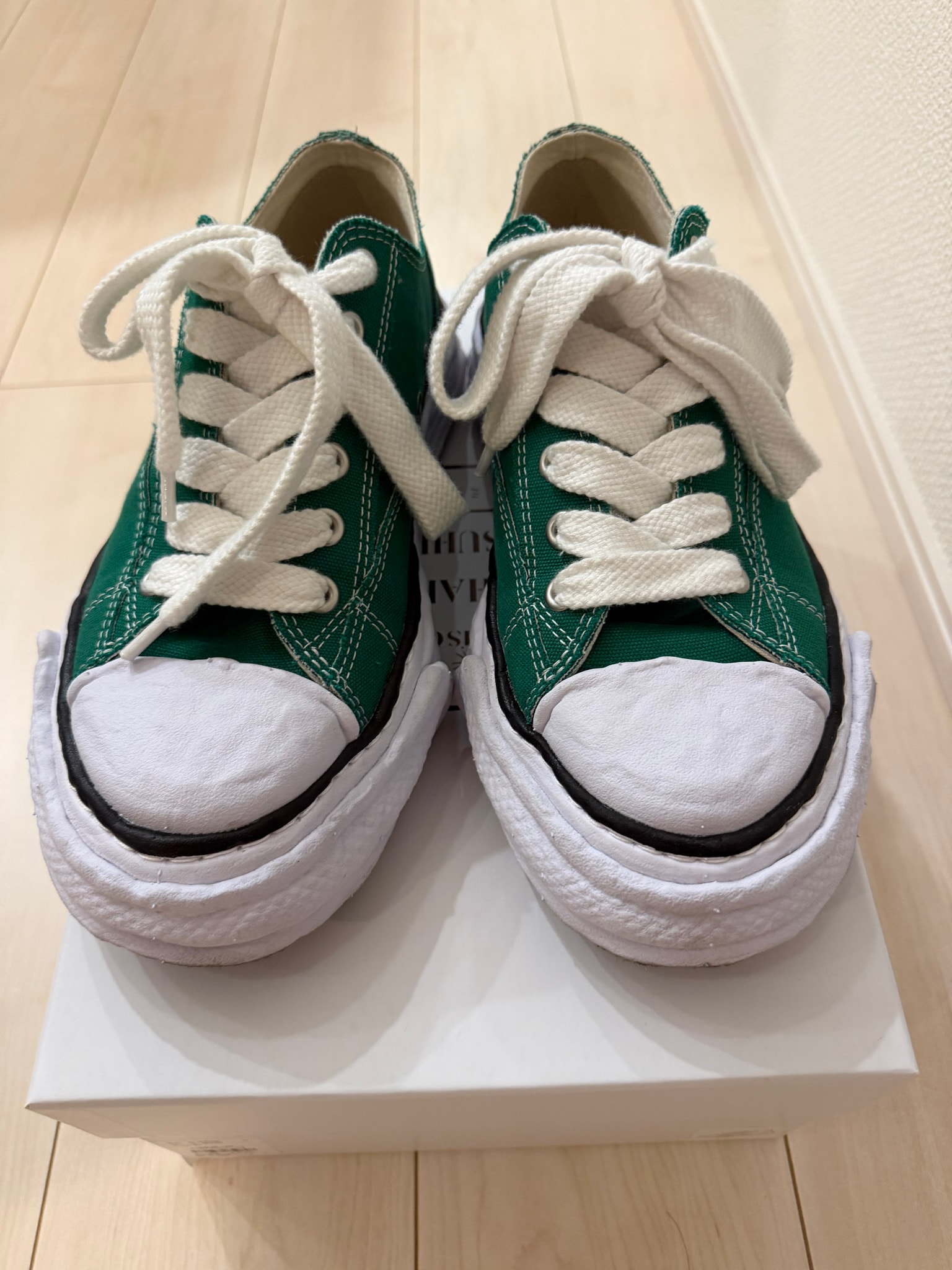 Maison MIHARA YASUHIRO PETERSON OG Sole Canvas Low-top Sneaker "CL Green"