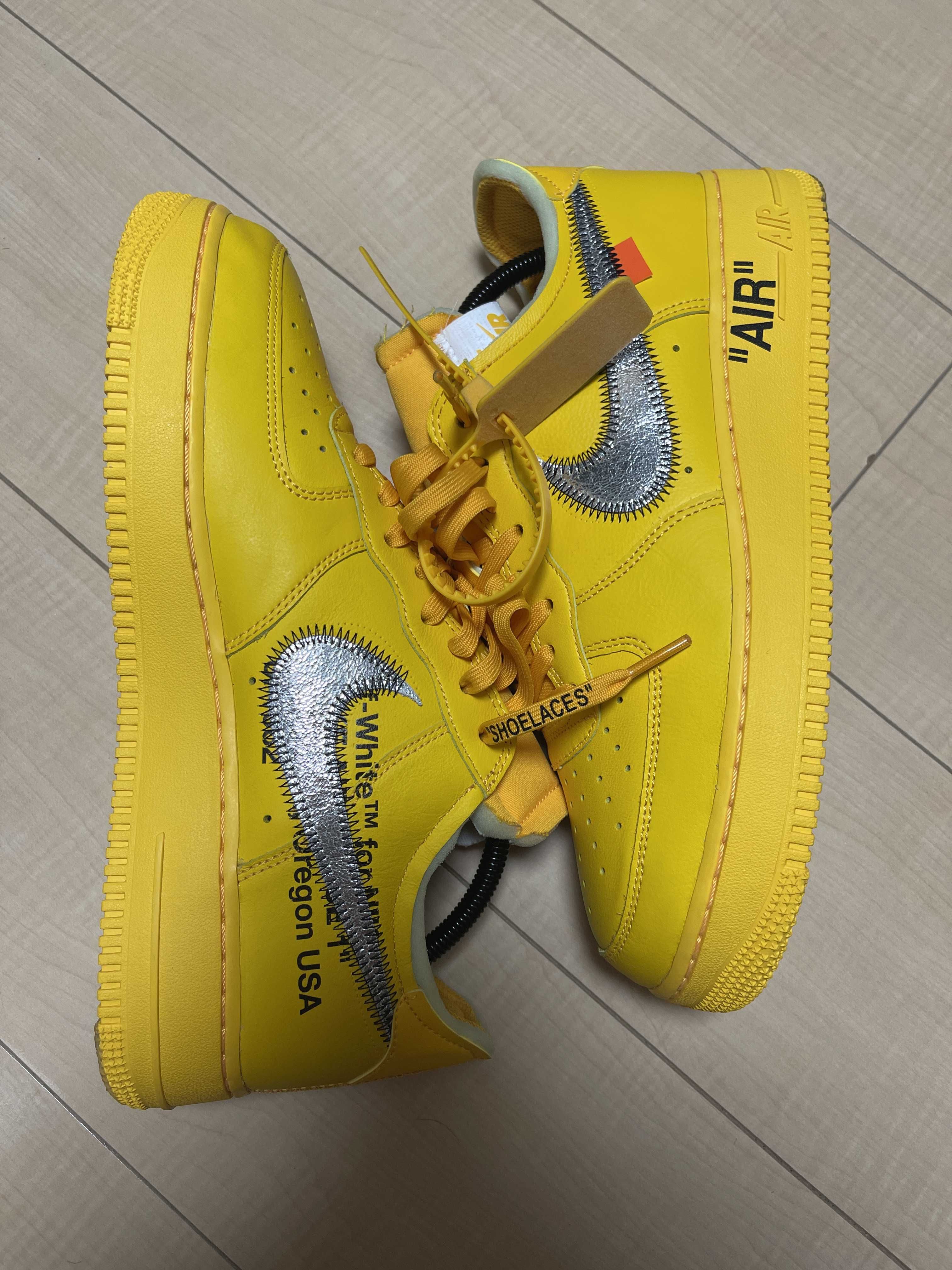 Off-White × Nike Air Force 1 Low "University Gold"