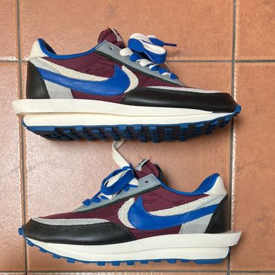 UNDERCOVER × sacai × Nike LD Waffle "Night Maroon/Pale Ivory-Ground Grey-Team Royal"