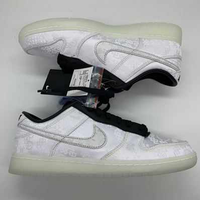 CLOT × fragment design × Nike Dunk Low "Black and White"