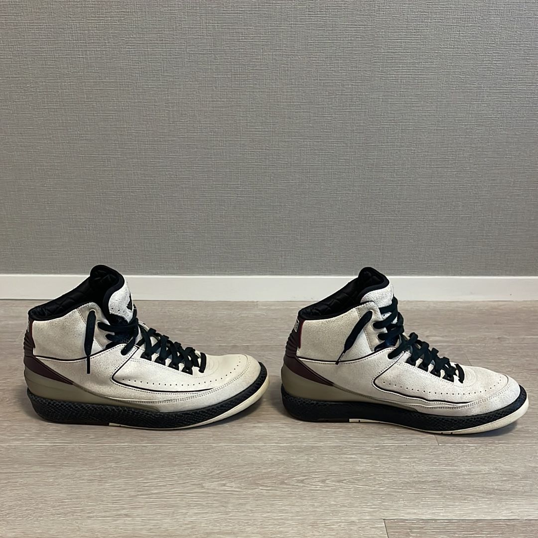A Ma Maniere × Nike Air Jordan 2 "Airness/Sail and Burgundy"