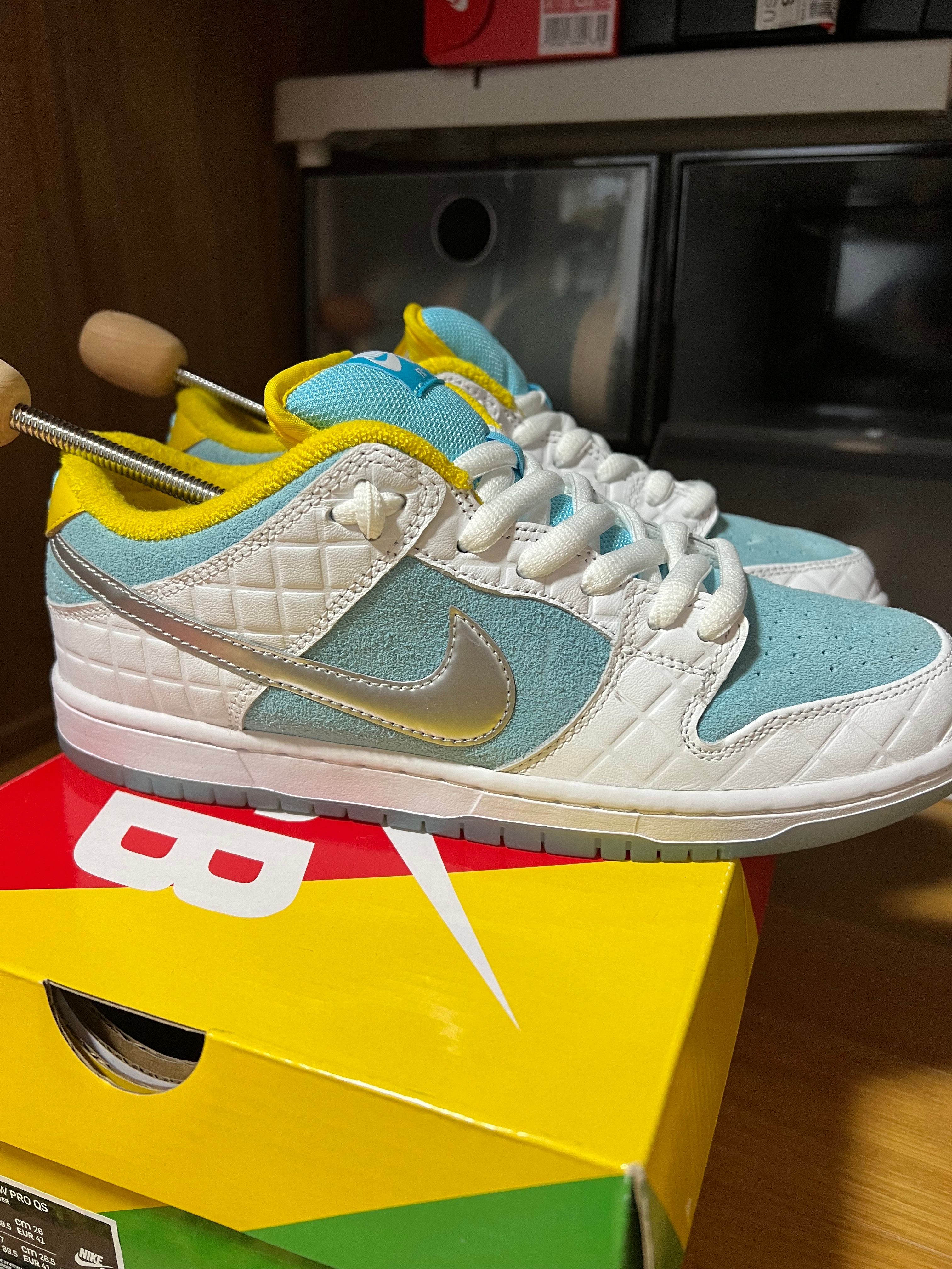 FTC × Nike SB Dunk Low "White/Blue"