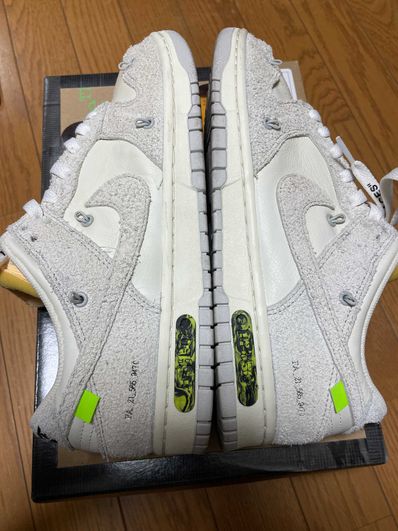 Off-White × Nike Dunk Low "Sail/Neutral Gray/Hyper Pink"