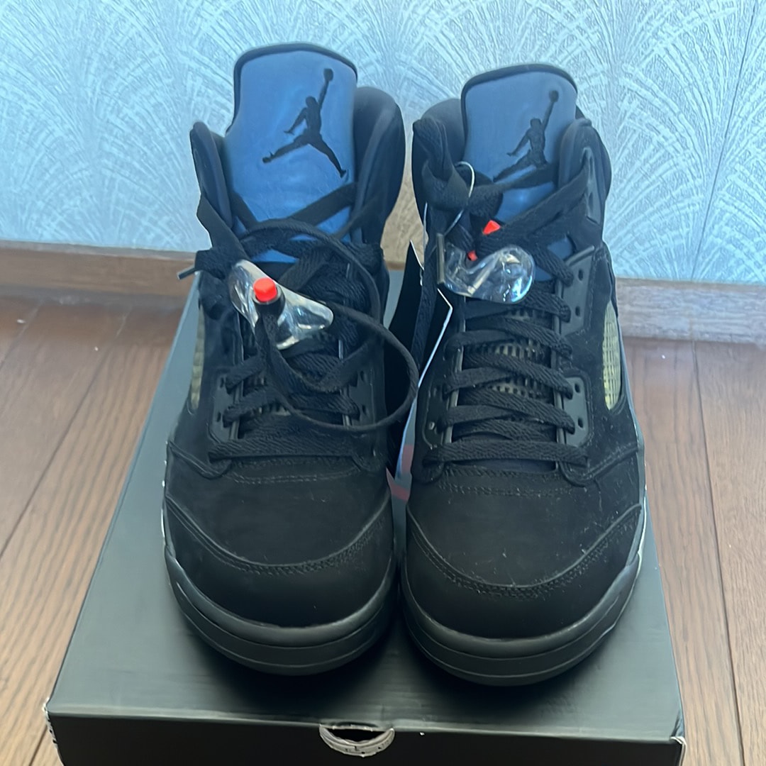 ナイキ エアジョーダン5 パリ サンジェルマン ブラック/セメントグレー