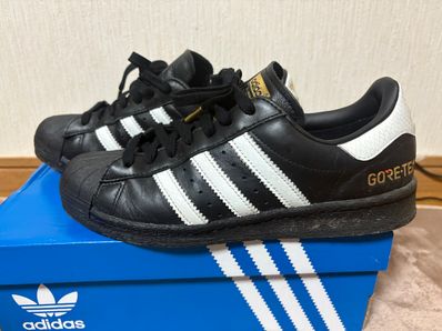 atmos Exclusive adidas Superstar 82 GORE-TEX "Core Black/Footwear White/Gold Metallic"