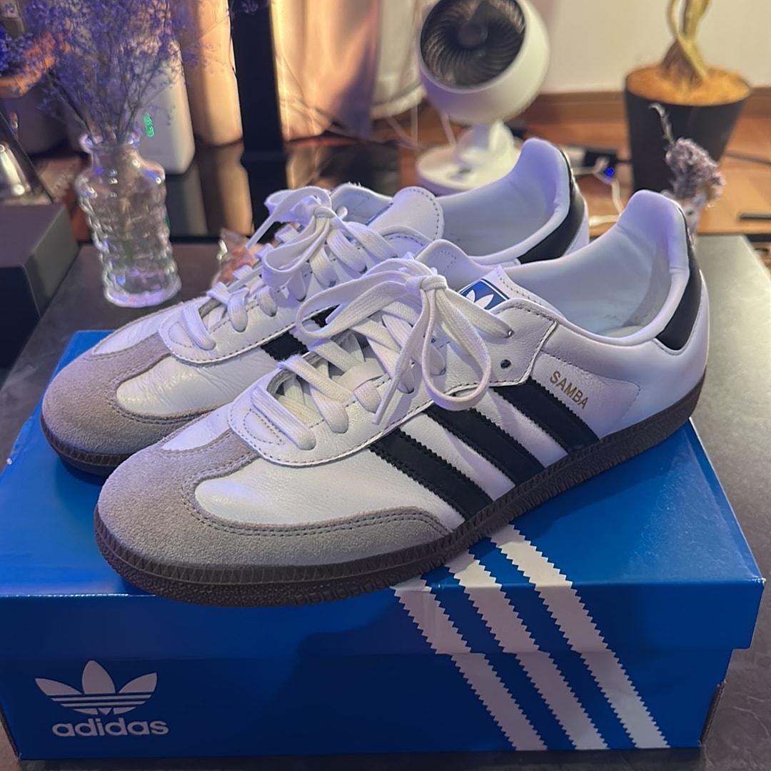 adidas Samba OG "Cloud White/Core Black/Clear Granite"