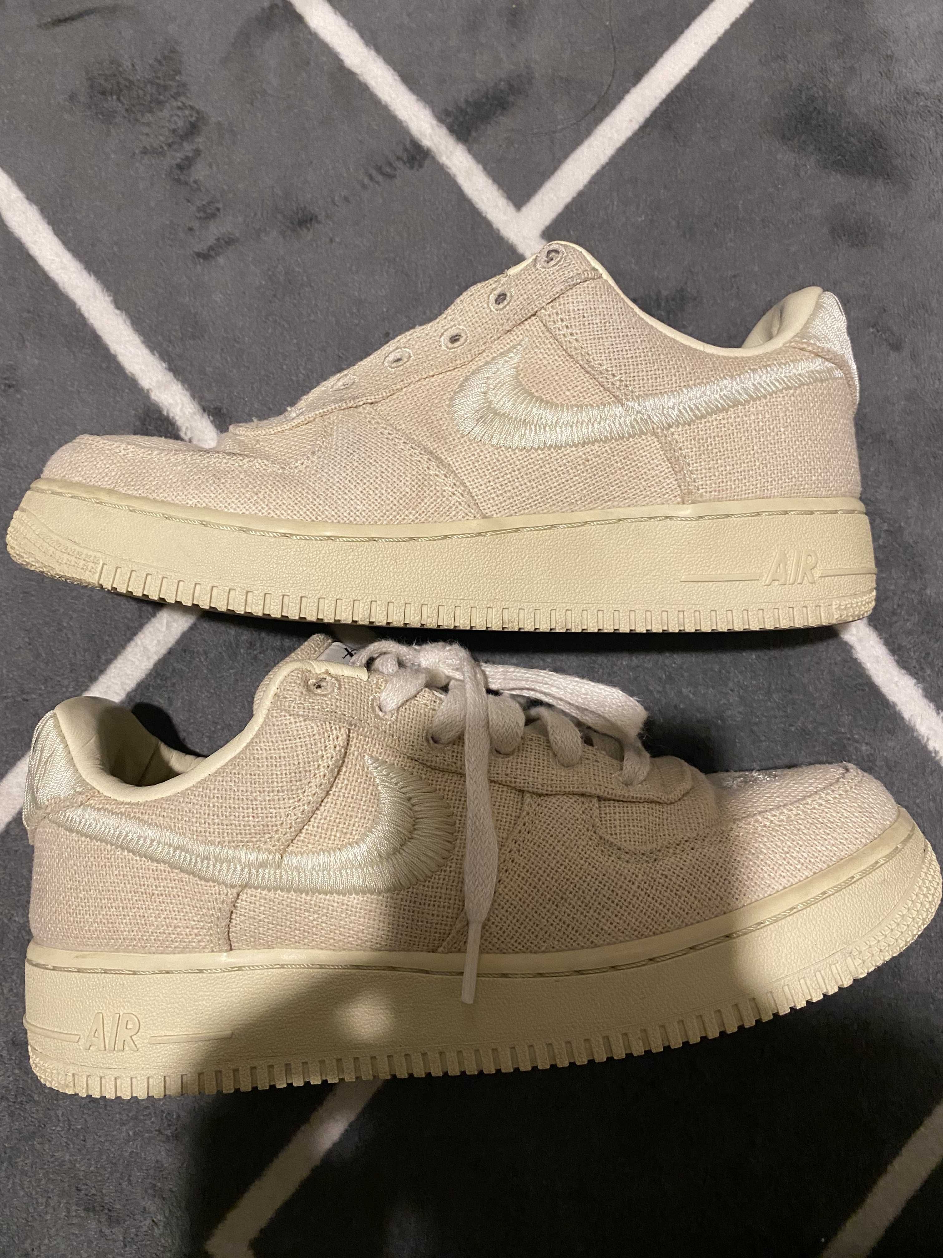 Stussy × Nike Air Force 1 Low "Fossil Stone"