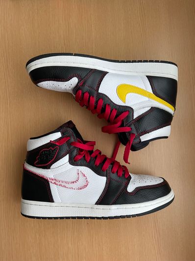 Nike Air Jordan 1 High OG Defiant "Black/Yellow/Gym Red"