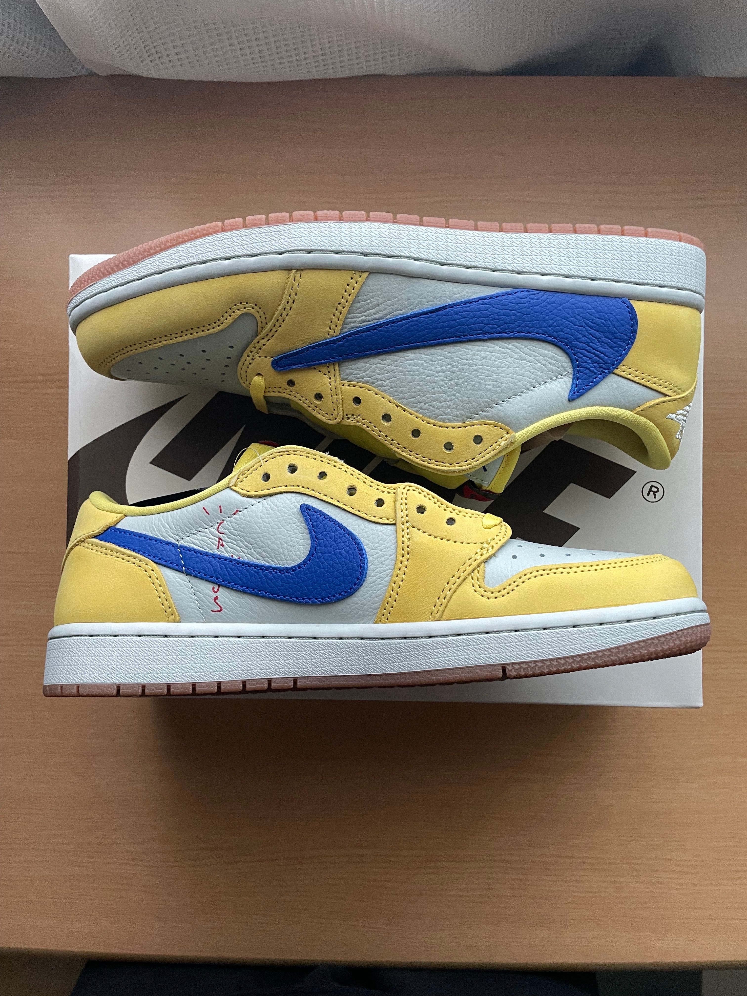 Travis Scott × Nike Women's Air Jordan 1 Retro Low OG "Canary"
