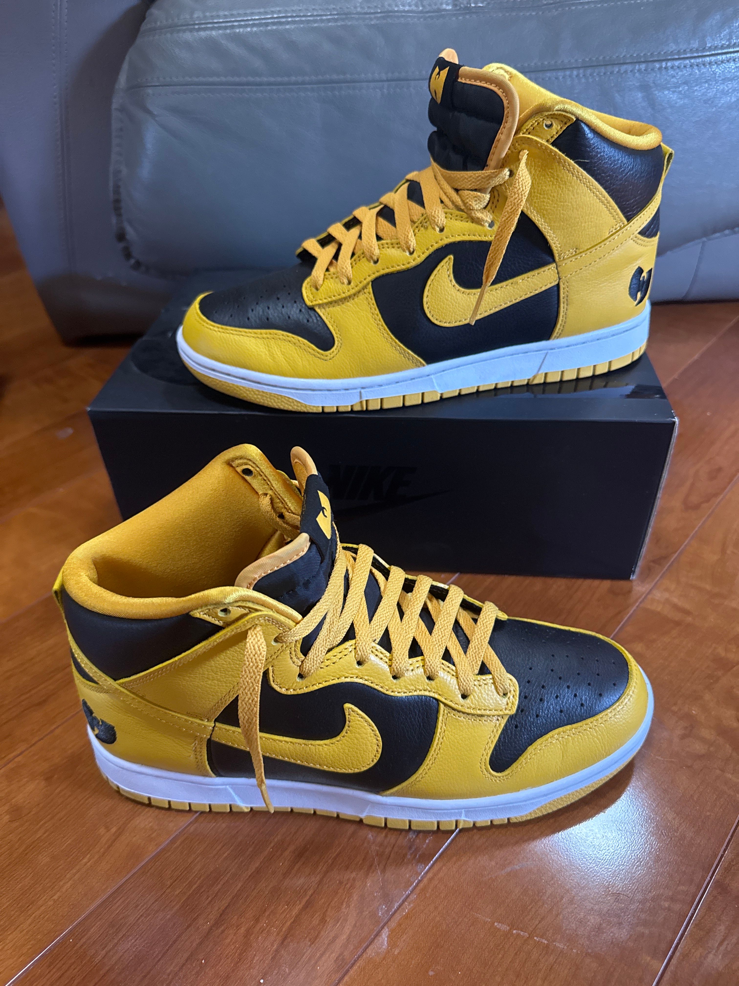 Wu-Tang Clan × Nike Dunk High Retro PRM "Black and Pollen"