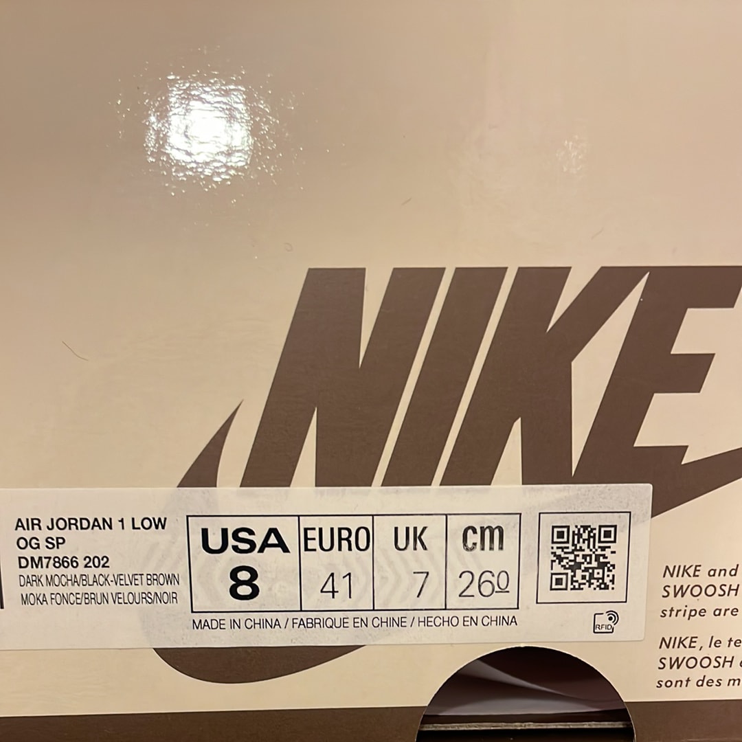 Travis Scott × Nike Air Jordan 1 Low OG SP "Velvet Brown and Dark Mocha"