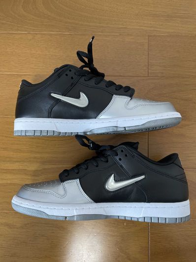 Supreme × Nike Dunk Low "Metallic Silver/Black"