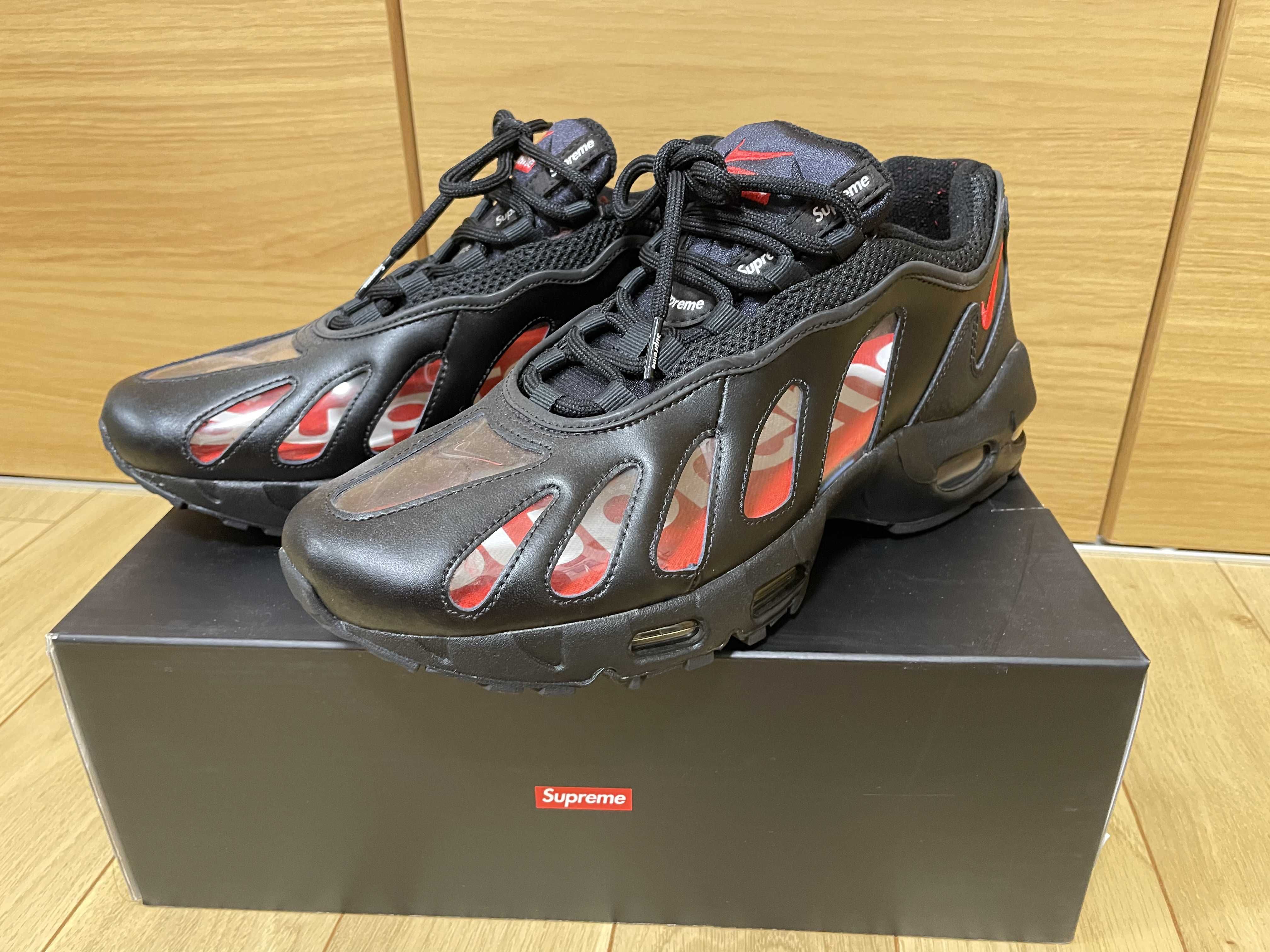Supreme × Nike Air Max 96 "Black/Speed Red/Clear"