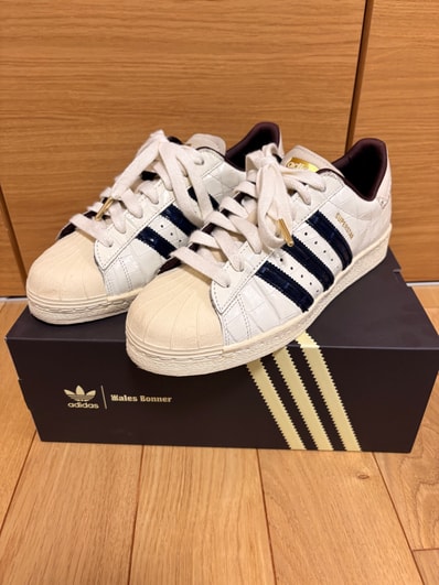 Wales Bonner × adidas Superstar "Wonder White/Collegiate Navy/Night Red"