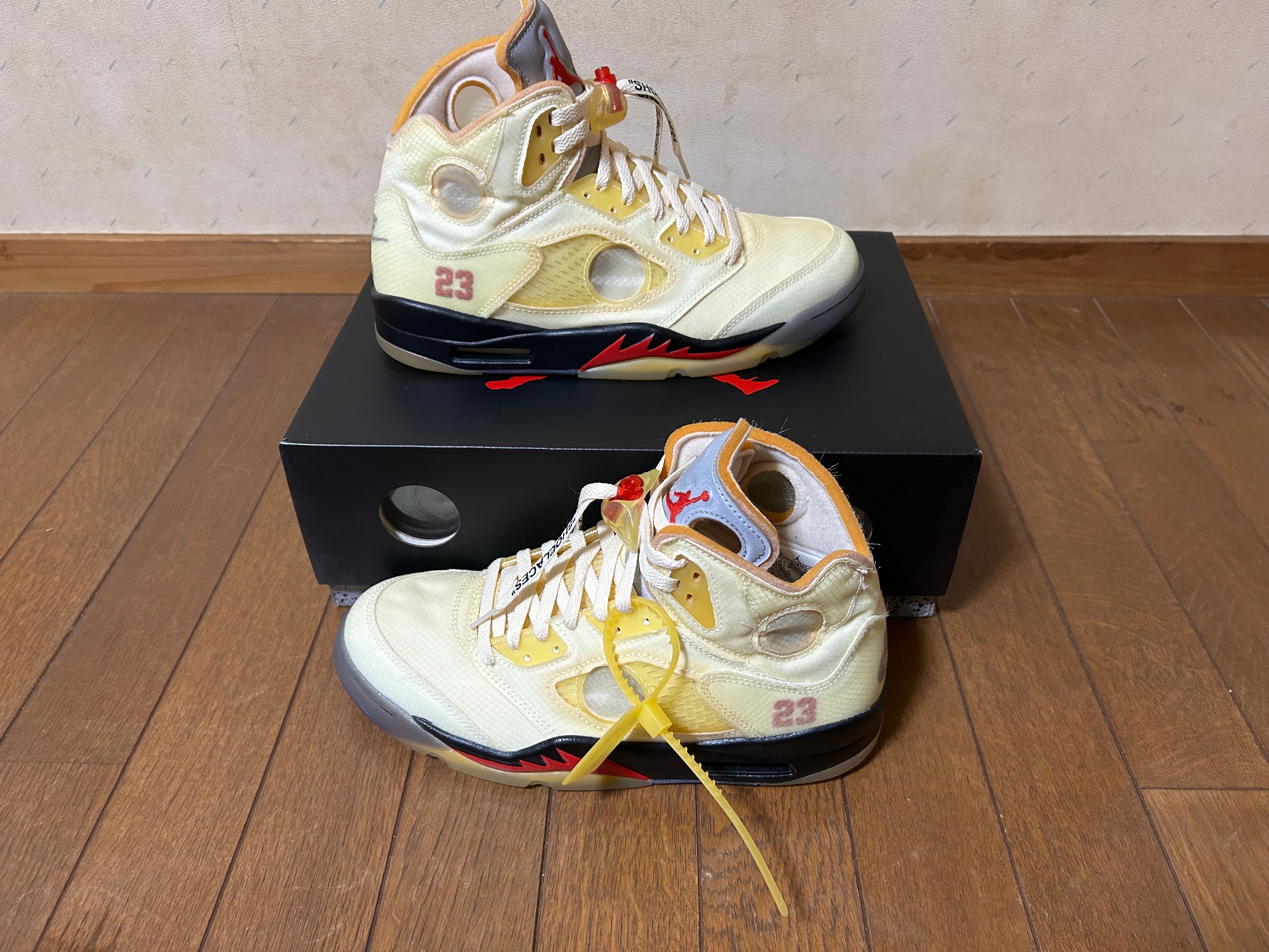 Off-White × Nike Air Jordan 5 "Sail"  