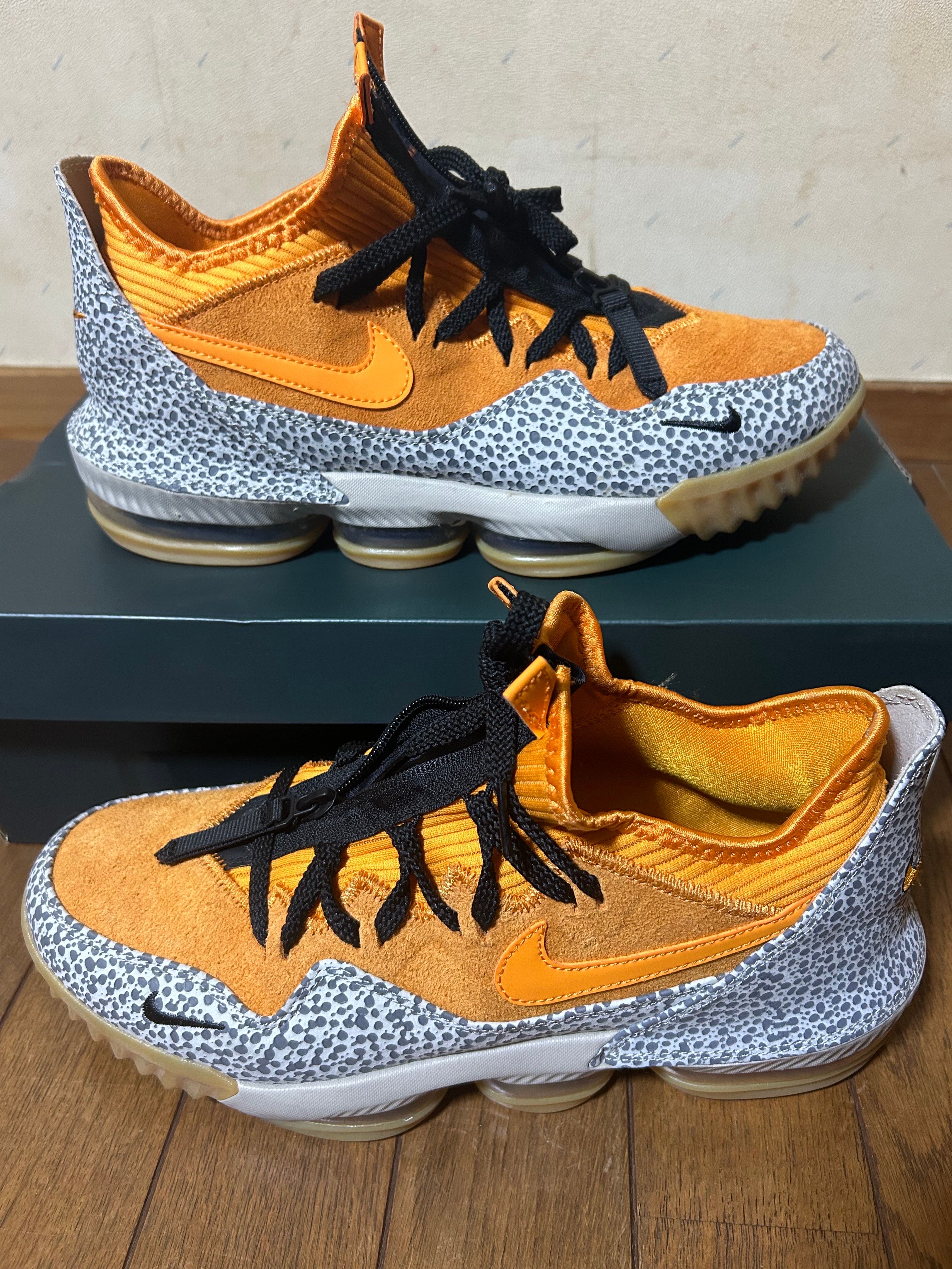 atmos × Nike LeBron 16 Low "Safari" (CD9471-800/CI3358-800)