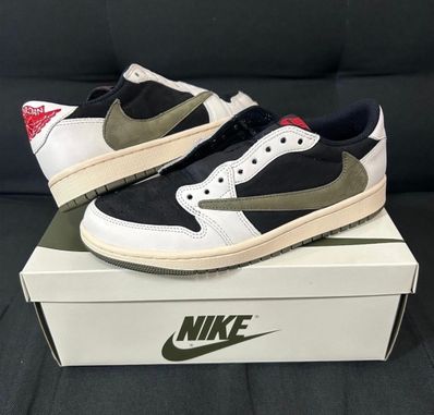 Travis Scott × Nike Women's Air Jordan 1 Low OG "Medium Olive"