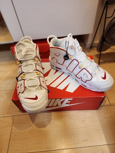 NIKE AIR MORE UPTEMPO "WHITE/VARSITY RED" (2021)