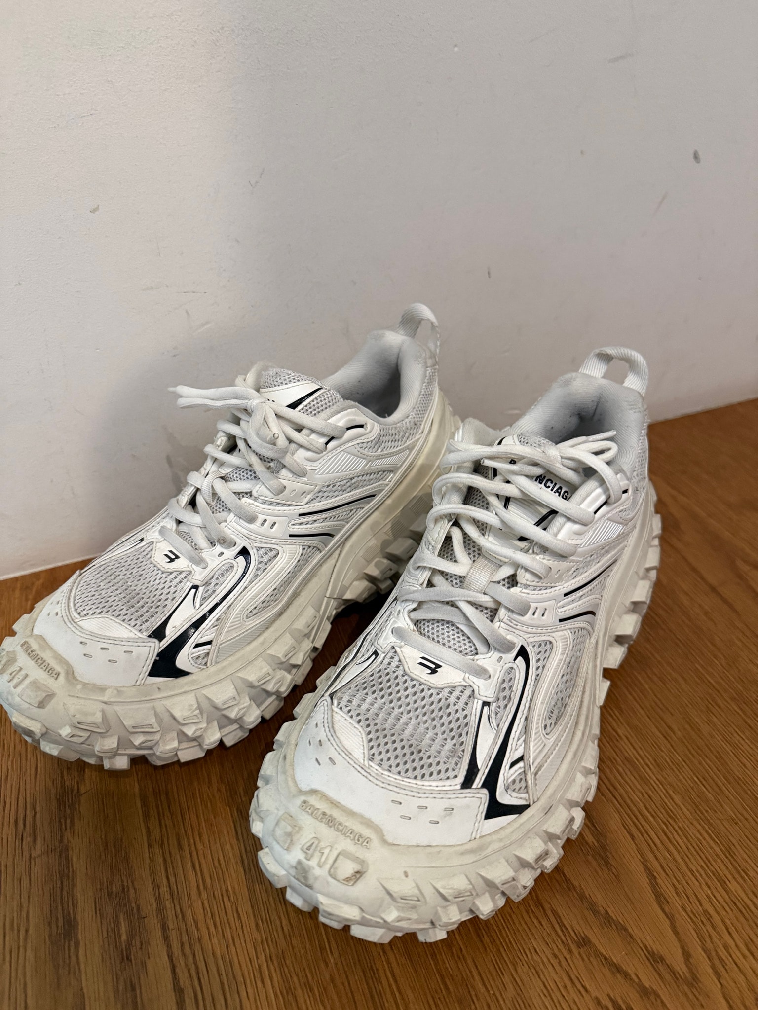 BALENCIAGA Women's Bouncer (Defender) Sneaker "Light Beige"