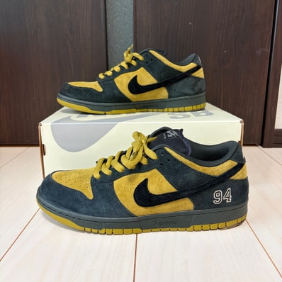 Supreme × Nike SB Dunk Low "Camper Green" (Asia Exclusive) (25FW Week2)