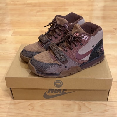 Travis Scott x Nike Air Trainer 1 SP "Archaeo Brown and Rust Pink"