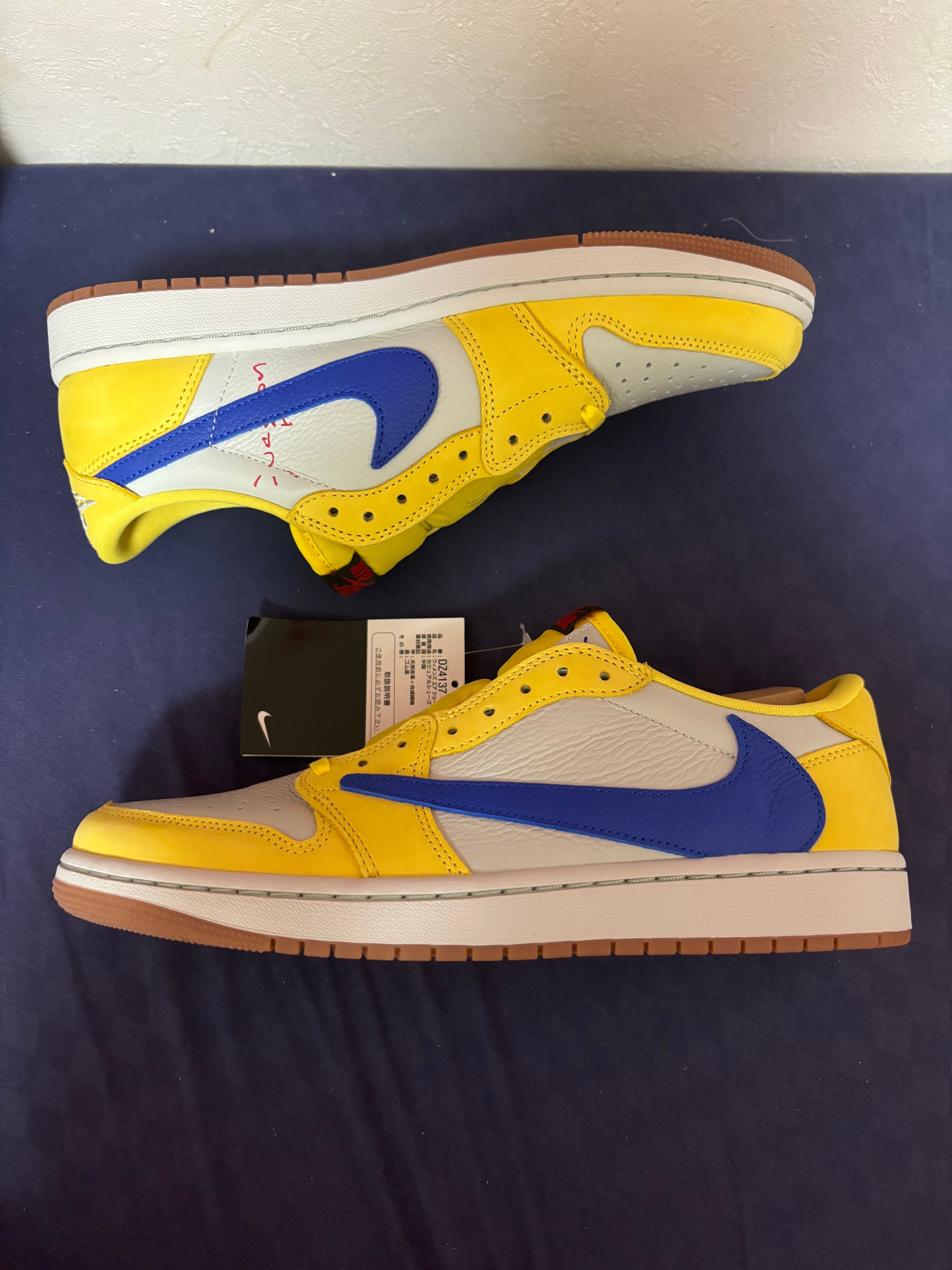 Travis Scott × Nike Women's Air Jordan 1 Retro Low OG "Canary"