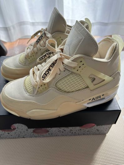 Off-White × Nike Women's Air Jordan 4 SP "Sail"