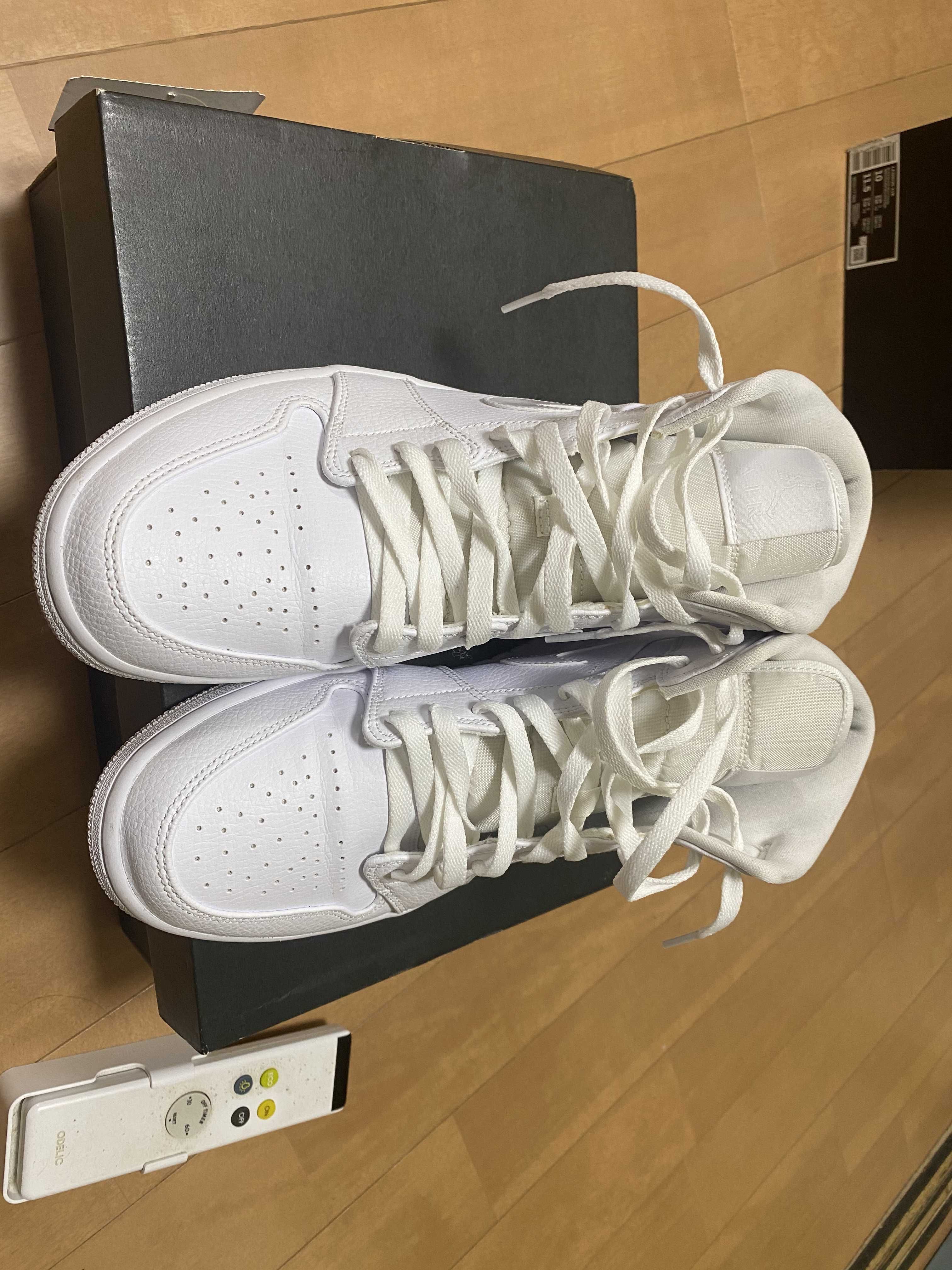 Nike Air Jordan 1 Mid "Triple White"(2020)