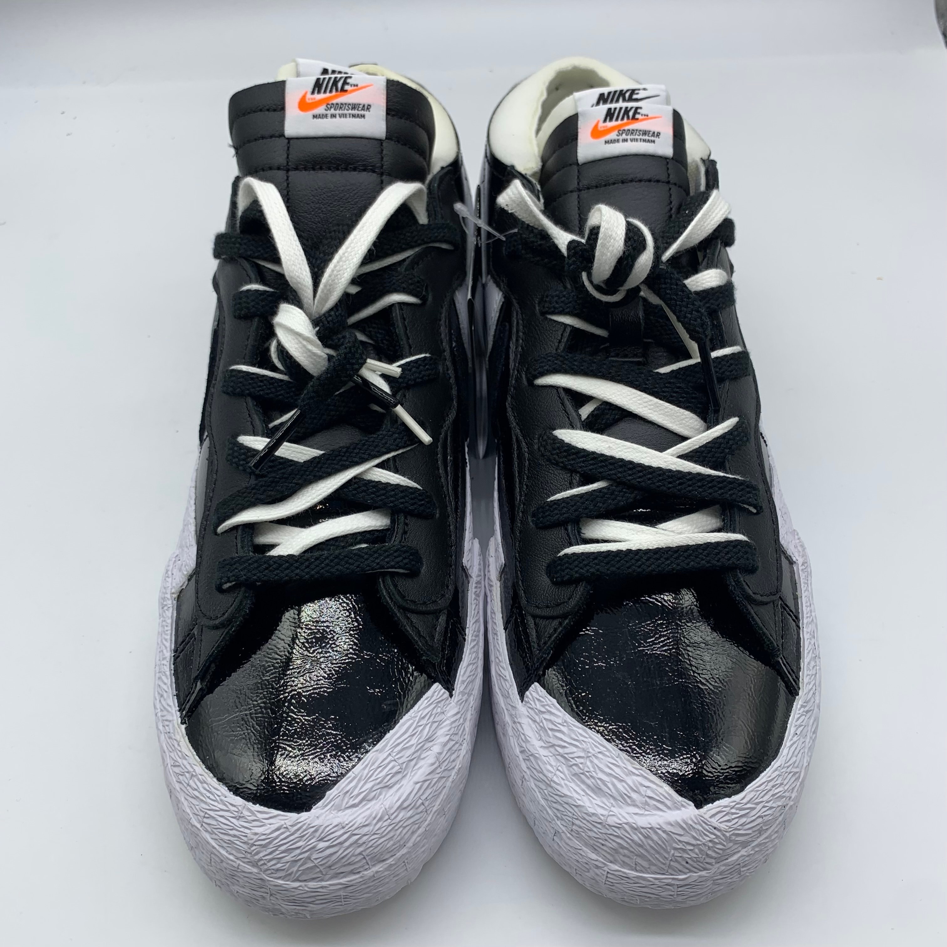 sacai × Nike Blazer Low "Black Patent Leather"