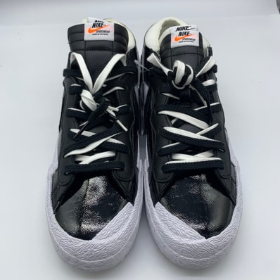sacai × Nike Blazer Low "Black Patent Leather"