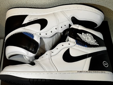 fragment design × UNION × Nike Air Jordan 1 Retro High OG "Black/White"