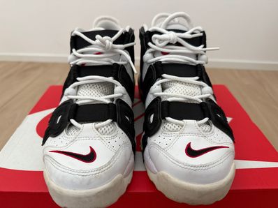 NIKE AIR MORE UPTEMPO "WHITE/BLACK/UNIVERSITY RED"(2020)