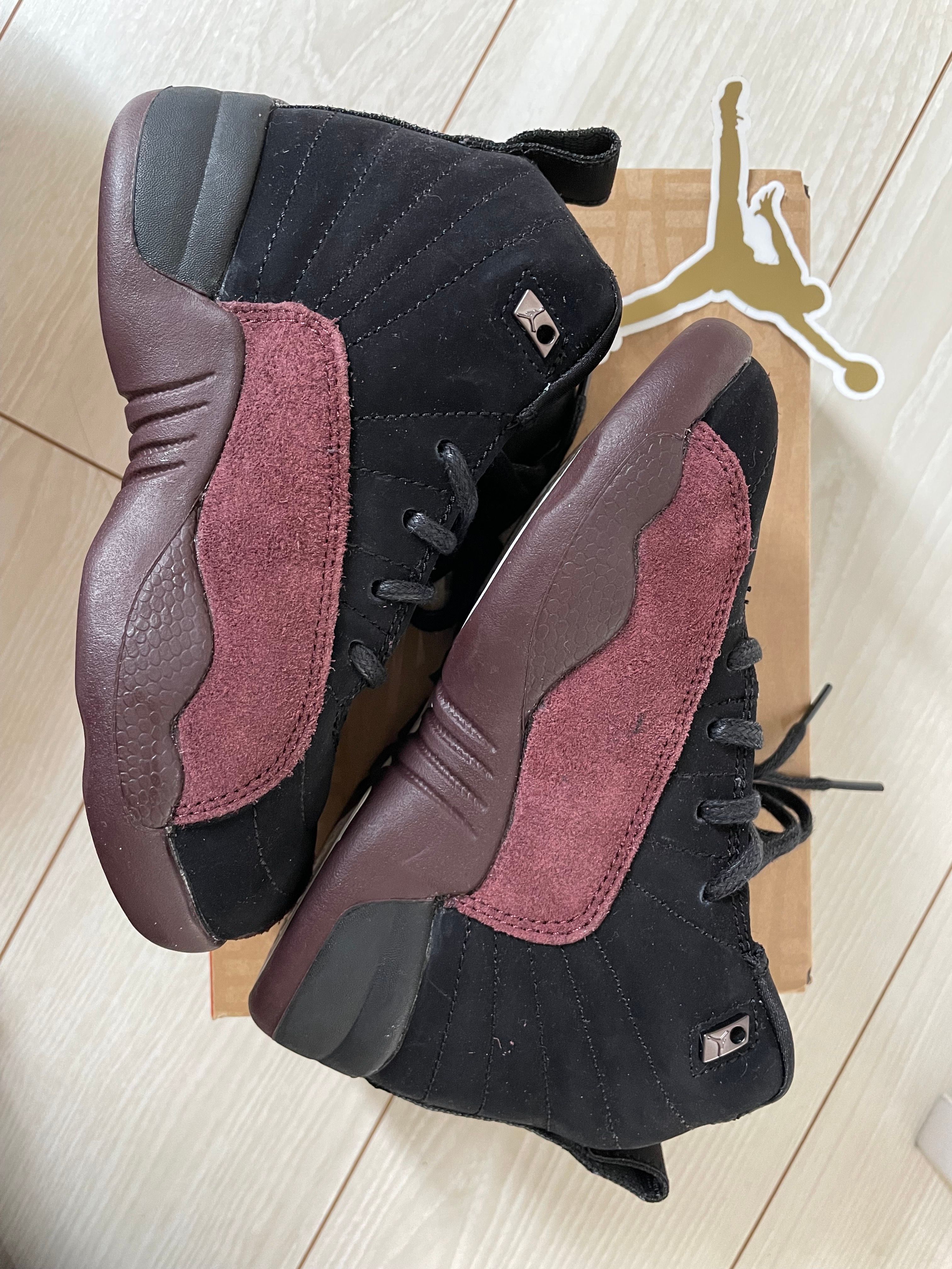 A Ma Maniere × Nike PS Air Jordan 12 "Black and Burgundy Crush"