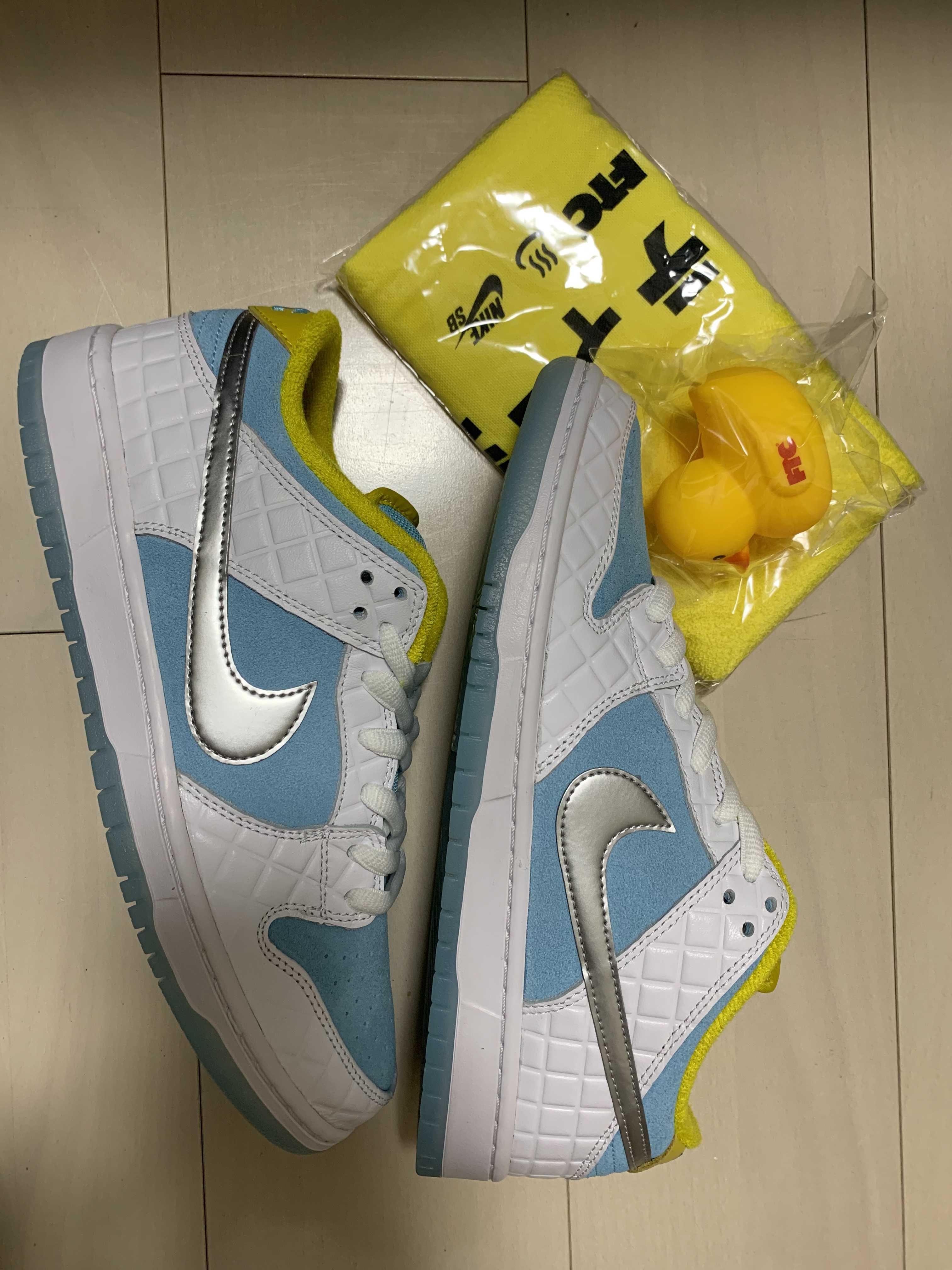 FTC × Nike SB Dunk Low "White/Blue"