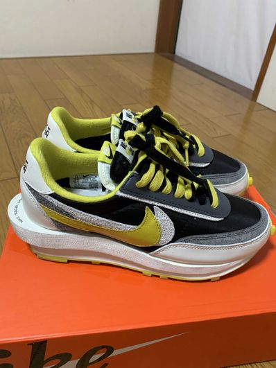 UNDERCOVER × sacai × Nike LD Waffle "Black/Sail-Dark Grey-Bright Citron"