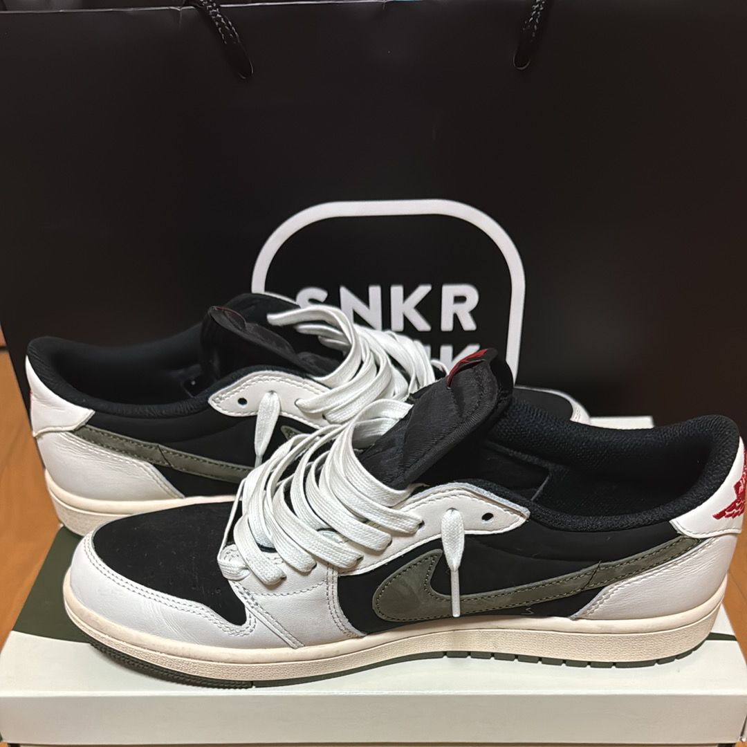 Travis Scott × Nike Women's Air Jordan 1 Low OG "Medium Olive"