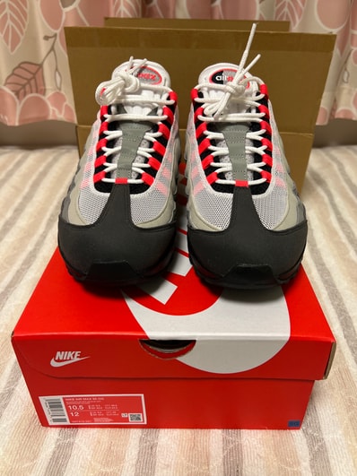 Nike Air Max 95 OG Big Bubble "Medium Ash/Solar Red"